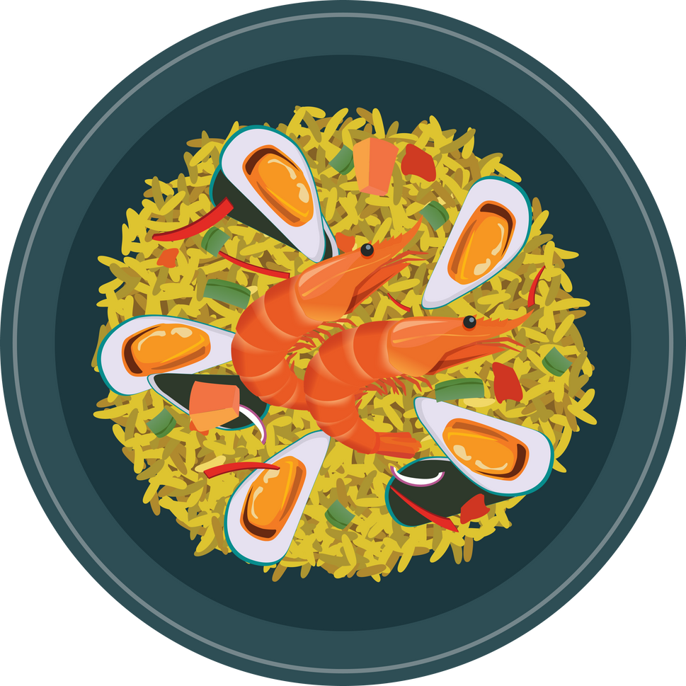 Spanish Seafood Paella Rice